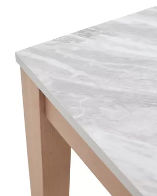Стол TME-6931 MBH белый мрамор SWEDEN / MILKY WHITE
