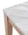 Стол TME-6931 MBH белый мрамор SWEDEN / MILKY WHITE