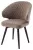 Стул ХИЛТ 360 град.поворот., цвет B5 Капучино, велюр / черный каркас