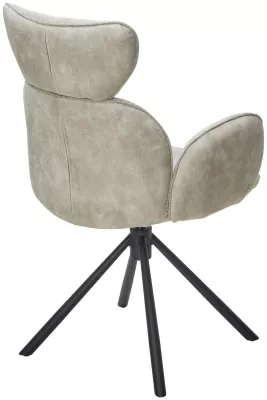 Стул VARDY 360 град.поворот. Brego-31 Бежевый, ткань/ 7525-01 Бежевый, велюр/Черный, ®DISAUR