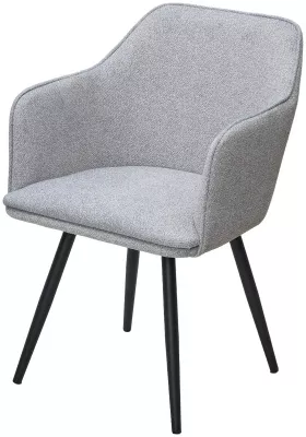 Стул ФОРТ (FORT) 360 град. поворот. цвет 10 Серый, букле / черный каркас