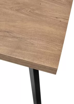 Стол BRICK M 140 Дуб Канзас/ Черный М-City