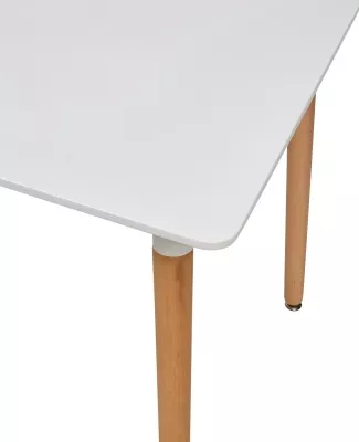 Стол TANSY 120 белый/массив бука  М-City
