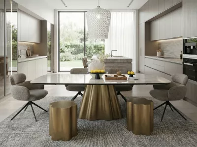 Стол журнальный РУИЗ (RUIZ) цвет Золотой винтаж, ®DISAUR