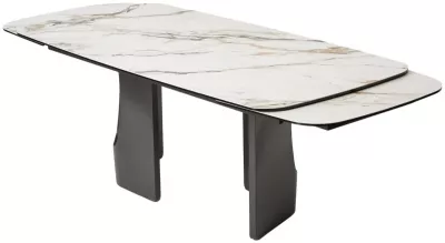 Стол BIRGER 200 KL-188 Контрастный мрамор, итальянская керамика, ®DISAUR