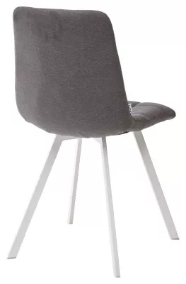 Стул CHILLI SQUARE UF860-19B темно-серый, ткань/ белый каркас М-City