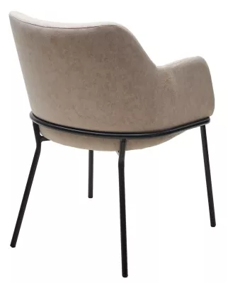 Стул АЛИСТЕР, цвет RAIN 2 какао велюр / черный каркас