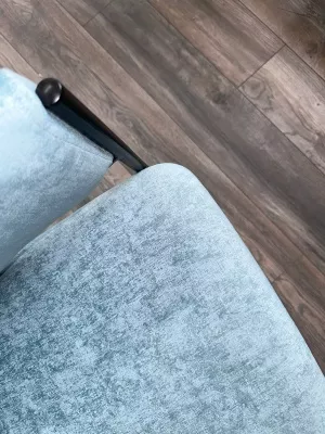 Стул ДИЛЛ, цвет RAIN 7 бриз, велюр / черный каркас