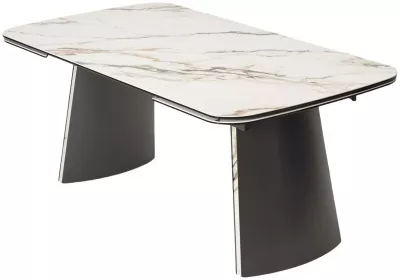 Стол VALDEMAR 180 KL-188 итальянская керамика, стекло/ каркас темно-серый/Kl-188, ®DISAUR