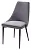 Стул НЕПАЛ (NEPAL-P) СЕРЫЙ #27, велюр/ черный каркас