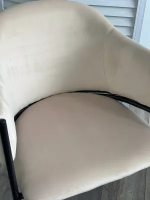 Стул ДИЛЛ, цвет H-06 Бежевый, велюр / черный каркас