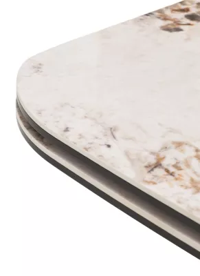 Стол СТЕФАН (STEFAN) 180 цвет ПАНДОРА (GLOSS LUXURY PANDORA) керамика, стекло/ ЛАТТЕ, ®DISAUR