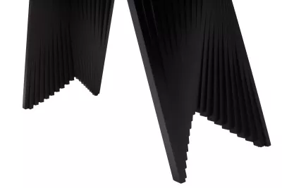 Стол ИВАР (IVAR) 180 цвет KL-188 Контрастный мрамор, итальянская керамика / ЧЕРНЫЙ, ®DISAUR