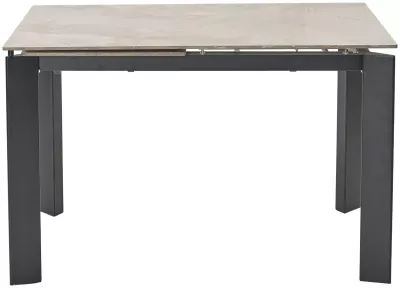 Стол CORNER 120 GLOSS AMBER JADE SOLID CERAMIC / BLACK, ®DISAUR