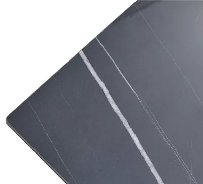 Стол БОГАРТ 200 TITANIUM BLACK PULIDO, керамика / Черный М-City