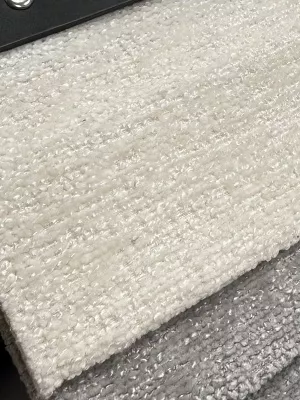 Кресло SION 3018-01 белый / 3018-10 бежевый, шенилл / черный каркас, ®DISAUR