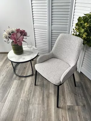 Стул БРИО (BRIO) UF995-02, букле / черный каркас  / Товарный знак DISAUR