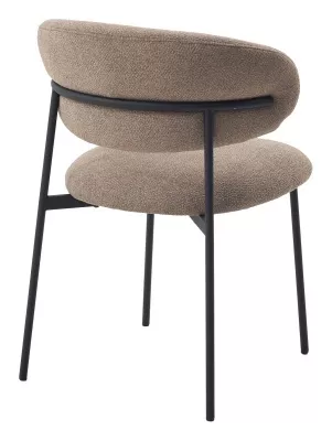 Стул ТРЕНД (TREND) цвет NS05 Капучино, букле / черный каркас