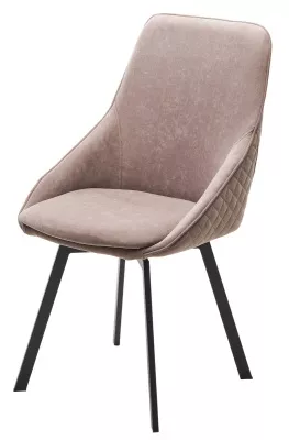 Стул КАСА (CASA), 360 град. поворот. B5 Капучино, велюр / черный каркас