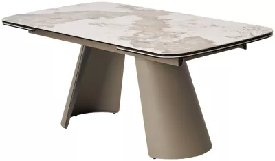 Стол СТЕФАН (STEFAN) 180 цвет ПАНДОРА (GLOSS LUXURY PANDORA) керамика, стекло/ ЛАТТЕ, ®DISAUR