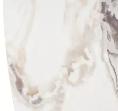 Стол кофейный АРН (ARN) цвет FENDI WHITE керамика на стекле/массив/ МДФ, дубовый шпон ®DISAUR