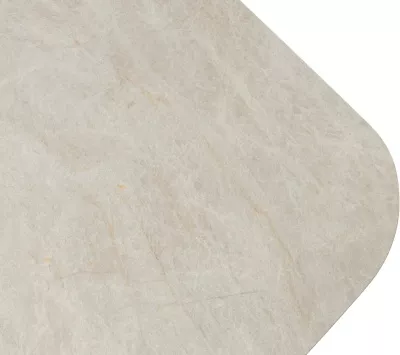 Стол АСТРИД (ASTRID) 200 цвет TL-102 Бежевый мрамор, испанск. керамика / Темно-серый каркас, ®DISAUR