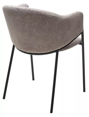 Стул ДИЛЛ, цвет RAIN 11 капучино, велюр / черный каркас
