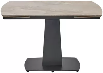 Стол BALDE 120 GLOSS AMBER JADE SOLID CERAMIC / BLACK, ®DISAUR