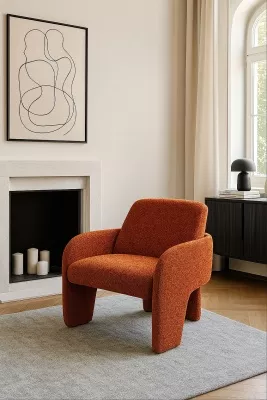 Кресло CUBE OTE SEA-500 Бронзовый,ткань/каркас металл в обивке бронзового цвета OTE SEA 500 ®DISAUR