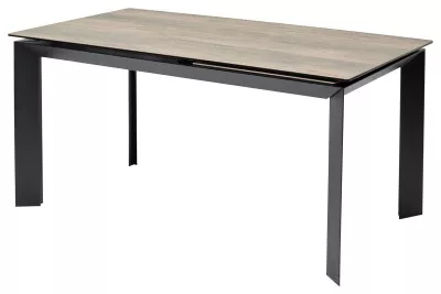 Стол CREMONA 180 KL-61 Под дерево, итальянская керамика / черный каркас, ®DISAUR