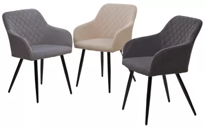 Стул BRANDY 505-7 Капучино, велюр "беспальчиковый" / черный каркас, М-City