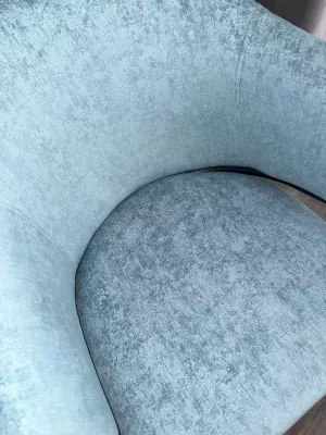 Стул ДИЛЛ, цвет RAIN 7 бриз, велюр / черный каркас