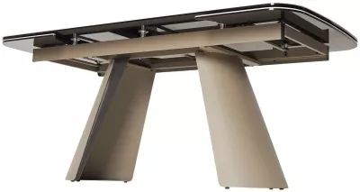 Стол СТЕФАН (STEFAN) 180 цвет ПАНДОРА (GLOSS LUXURY PANDORA) керамика, стекло/ ЛАТТЕ, ®DISAUR