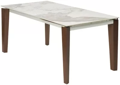 Стол ESMIR 160 GLOSS LUXURY PANDORA SOLID CERAMIC/орех, ®DISAUR