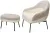 Кресло SION 3018-01 белый / 3018-10 бежевый, шенилл / черный каркас, ®DISAUR