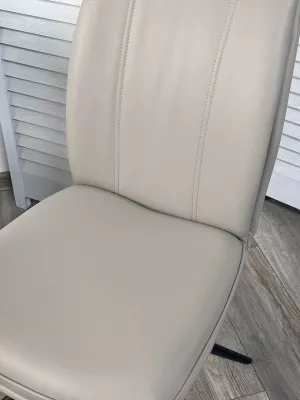 Стул YOHAN 360 град. поворот. HF017-09 Латте, экокожа / Черный, ®DISAUR