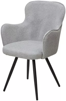 Стул ALTAIR 360 град. поворот. NS10 серый, букле / черный каркас, М-City