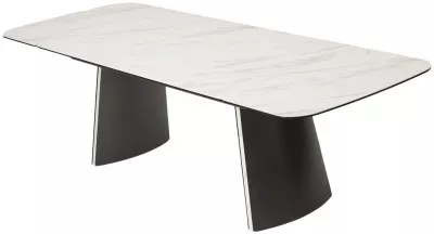 Стол VALDEMAR 180 KL-99 итальянская керамика, стекло/ каркас темно-серый/Kl-99, ®DISAUR