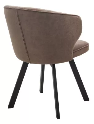 Стул СКАТ (SKAT) 360 град. поворот. цвет B5 Капучино, велюр / черный каркас