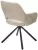 Стул НУРИ (NURI) 180 град. поворот. цвет 3018-10 бежевый, шенилл/ черный каркас, ®DISAUR