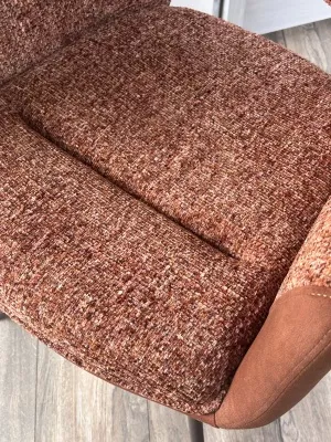 Стул DAVEN 360 град. поворот. RIELY-501 / G1038-18 Коричневый /Темно-серый, ®DISAUR