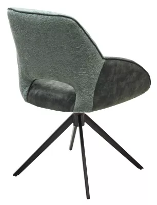 Стул БЕРРИС  (BERRIES) 360 град., Зеленый Loris-39 /тем-зеленый 7525-156, велюр/ черн каркас, DISAUR
