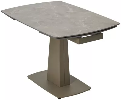 Стол BALDE 120 MATT LATTE STONE SOLID CERAMIC/ TAUPE, ®DISAUR