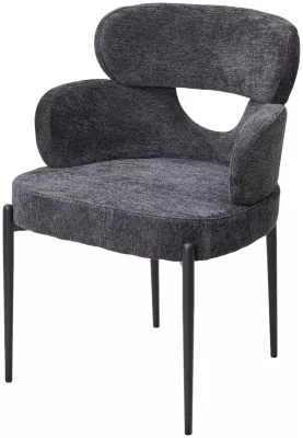 Стул VALTER RAVEN18 Серый, ткань / Черный каркас, ®DISAUR