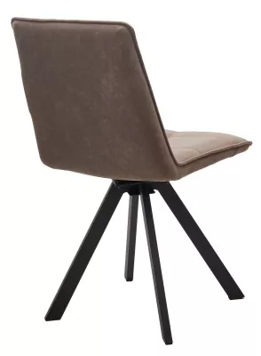 Стул БРОНКС (BRONX), 360 град. поворот. B5 Капучино, велюр / черный каркас