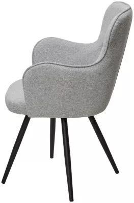 Стул ALTAIR 360 град. поворот. NS10 серый, букле / черный каркас, М-City