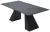 Стол БОГАРТ 200 цвет ТИТАН (TITANIUM BLACK PULIDO), керамика / Черный