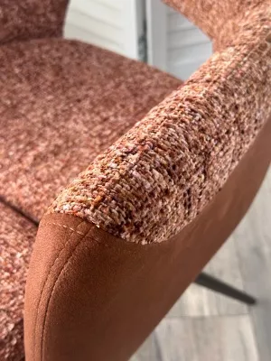 Стул DAVEN 360 град. поворот. RIELY-501 / G1038-18 Коричневый /Темно-серый, ®DISAUR