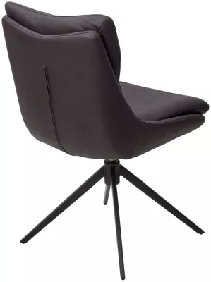 Стул LEROY 360 град. поворот Серый Maison 99# / OTE COBBLE 457 / черный каркас, ®DISAUR