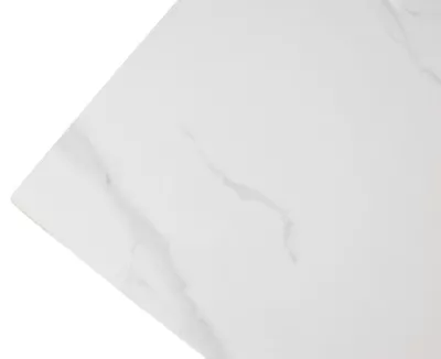 Стол ВИРДЖИНИЯ 140 MATTE БЕЛЫЙ МРАМОР, керамика / ЛЕСНОЙ ОРЕХ, ЧЕРНЫЙ, М-City